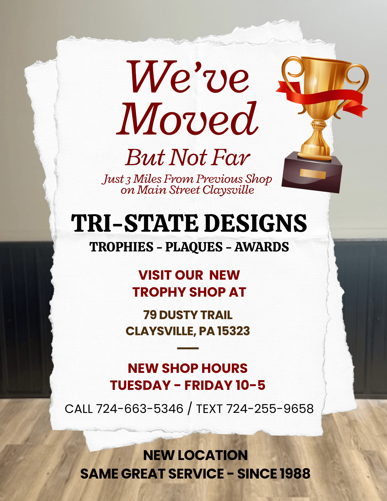 Tri State Designs Trophies, Plaques & Awards - Tri-State Designs | Claysville, PA | Engraving